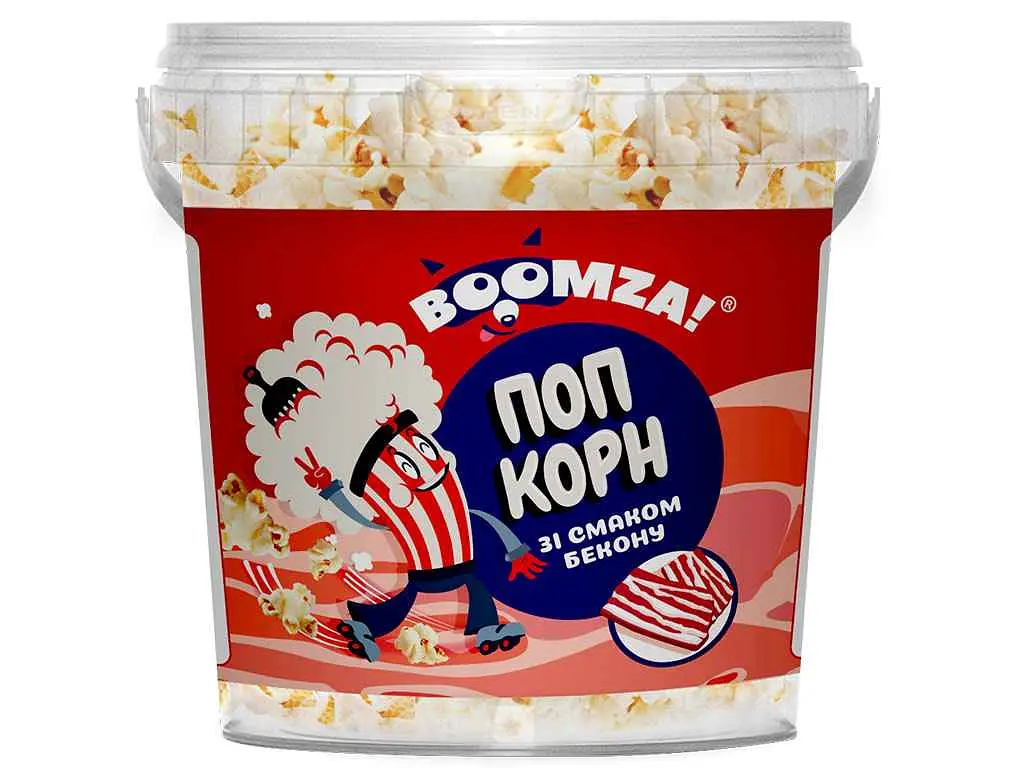 Попкорн BOOMZA Бекон відро 40г