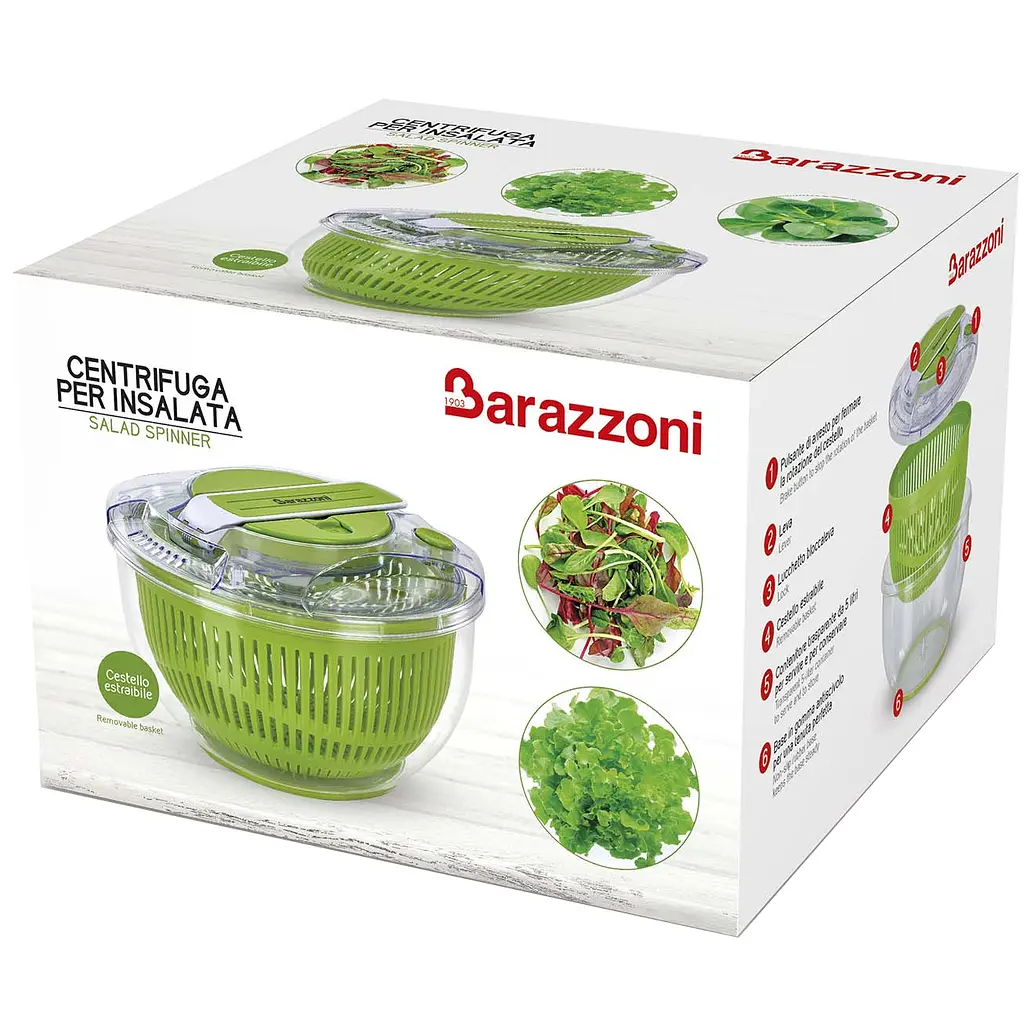 Центрифуга для сушки зелени Barazzoni 25 см (8170010) - фото 3
