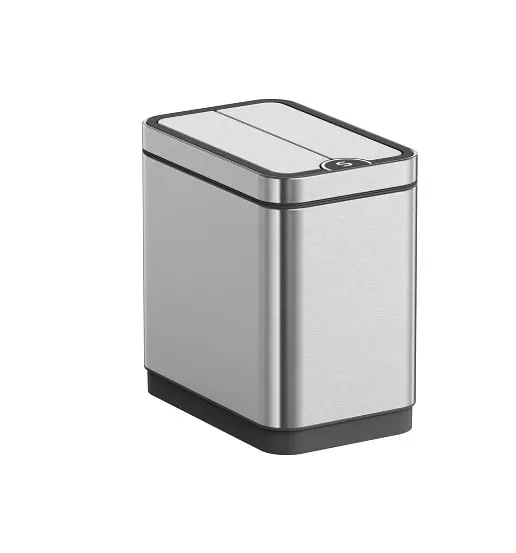 Відро для сміття сенсорне прямокутне Koer TC-020112-02 12 л нержавійка (KR5582)  - фото 2