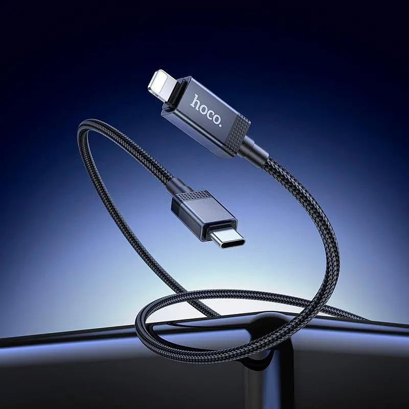 Кабель Hoco Type-C для Lightning Generous PD Charging data cable with display X118 1 м 27W - фото 3