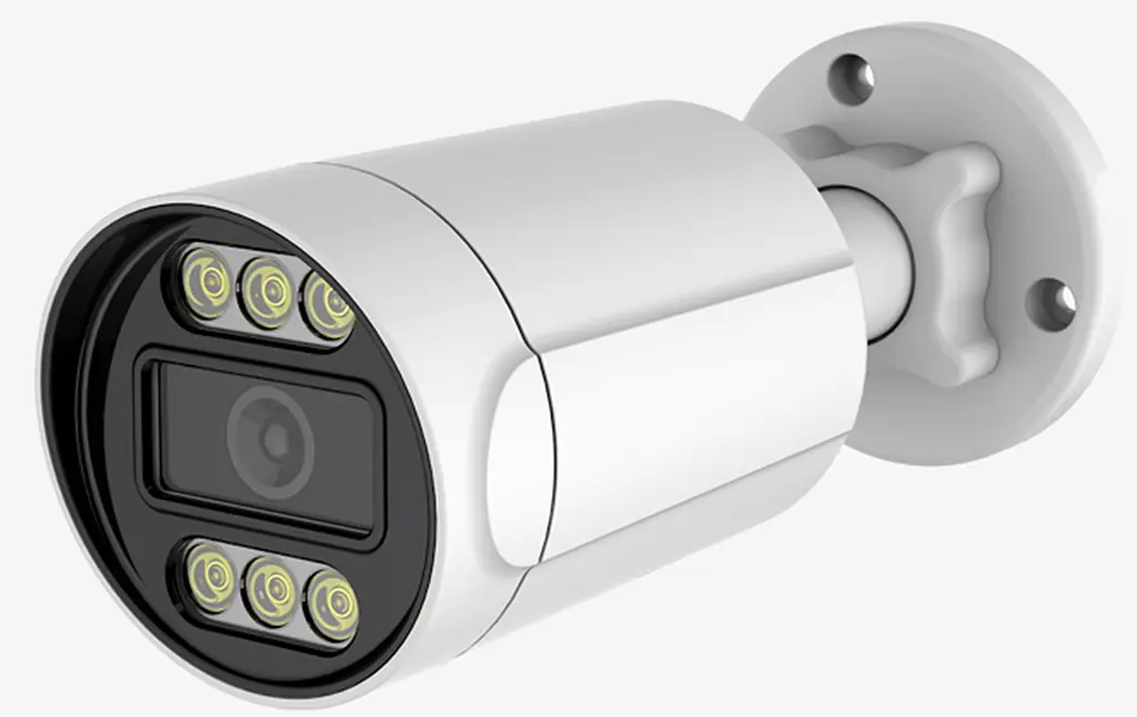 5MP Циліндрична камера з мікрофоном, подвійним підсвічуванням GW IPC03B5MP30 2.8mm, POE, LED/IR Підсвічування