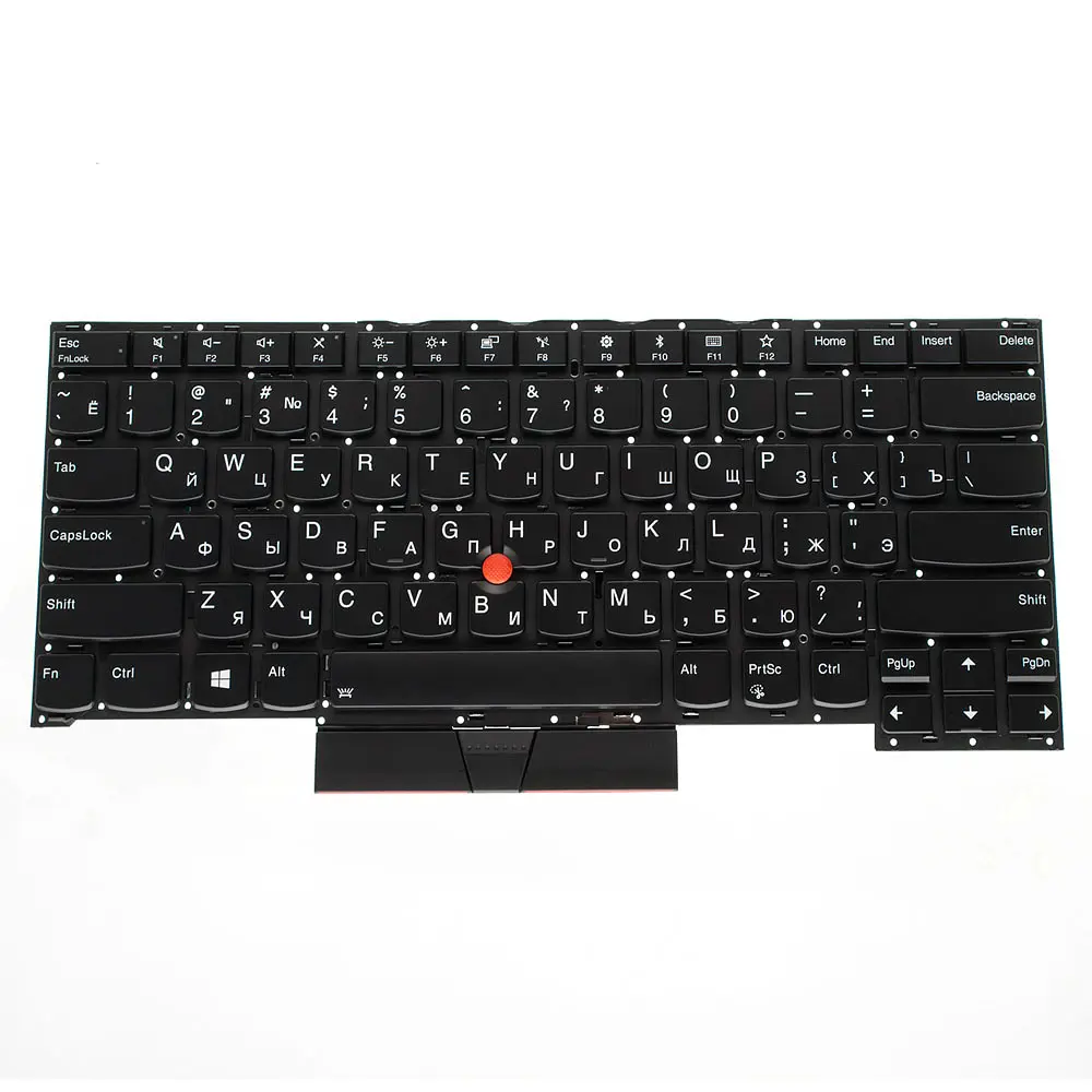 Клавіатура для ноутбука LENOVO (ThinkPad: T490s, T495s) rus, black, без фрейма, підсвічування клавіш(оригінал) - фото 2