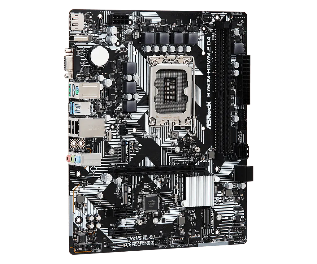 Материнская плата ASRock B760M-HDV/M.2 D4 LGA 1700 (B760M-HDV/M.2 D4) - фото 3