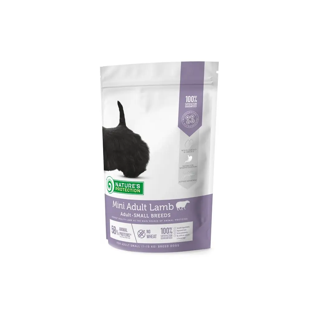 Сухий корм для собак Nature's Protection Mini Adult Lamb Small breeds 500 г (NPS45733)