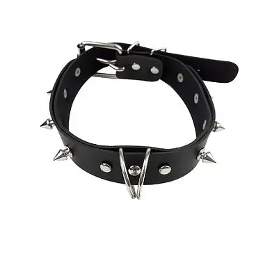Нашийник з шипами та повідцем - Art of Sex - Collar Spikes and Leash - фото 5