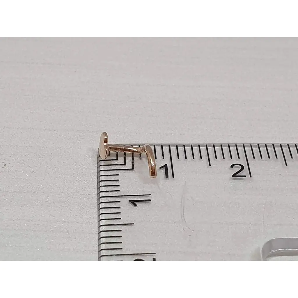 Золотая серьга-пирсинг Favoritum в нос. 310130 - фото 4