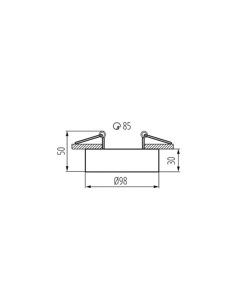 Точковий світильник Kanlux 28782 Mini Bord DLP-50-W - фото 2