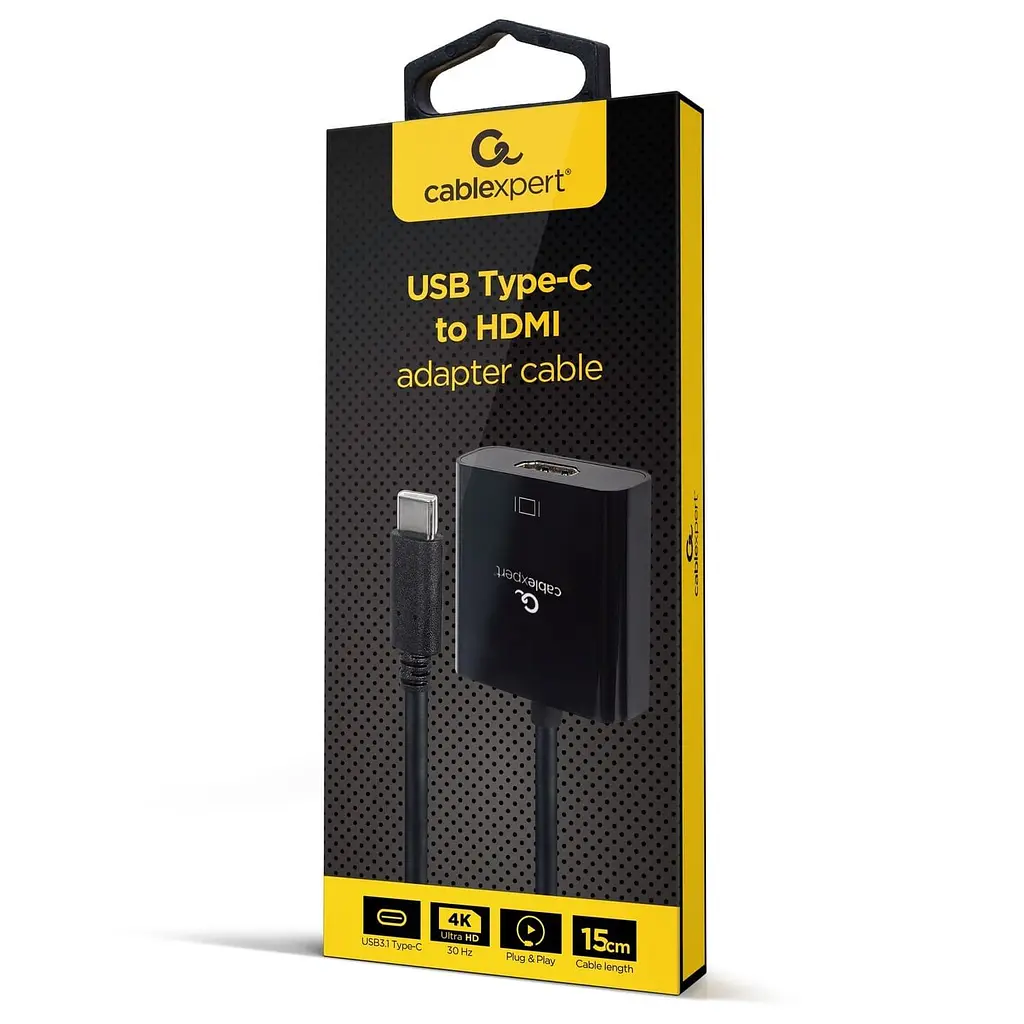 Перехідник Cablexpert USB Type-C на HDMI A-CM-HDMIF-03 (A-CM-HDMIF-03) - фото 4