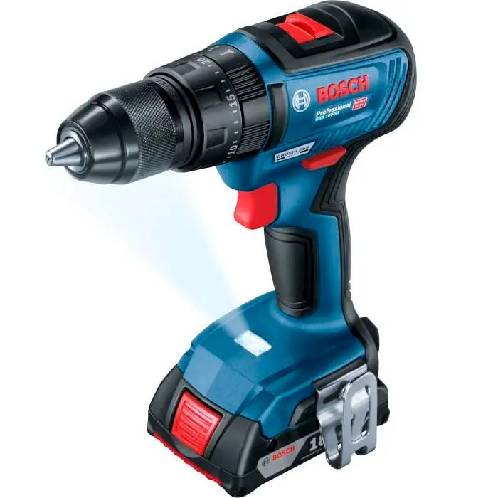 Шуруповерт-дрель ударная аккумуляторная Professional GSB 18 V-50 18В Bosch teh0025360 - фото 7