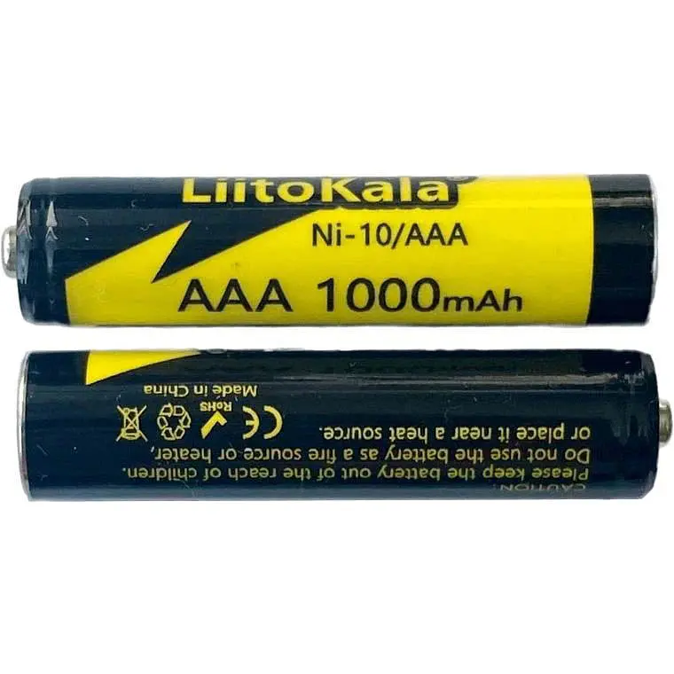 Акумулятор LiitoKala AAA 1000mAh NiMH 1шт [NI-10/AAA] [115474]  - фото 3