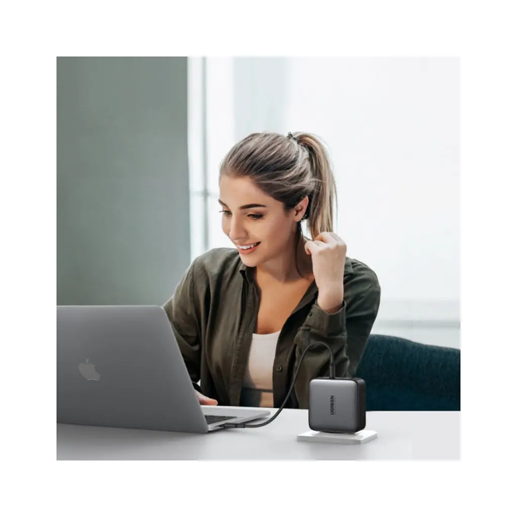 Зарядний пристрій Ugreen 4xUSB 100W (3xUSB-C+USB-A) Gan Tech Fast GAN Charger black CD226 (40747) - фото 5