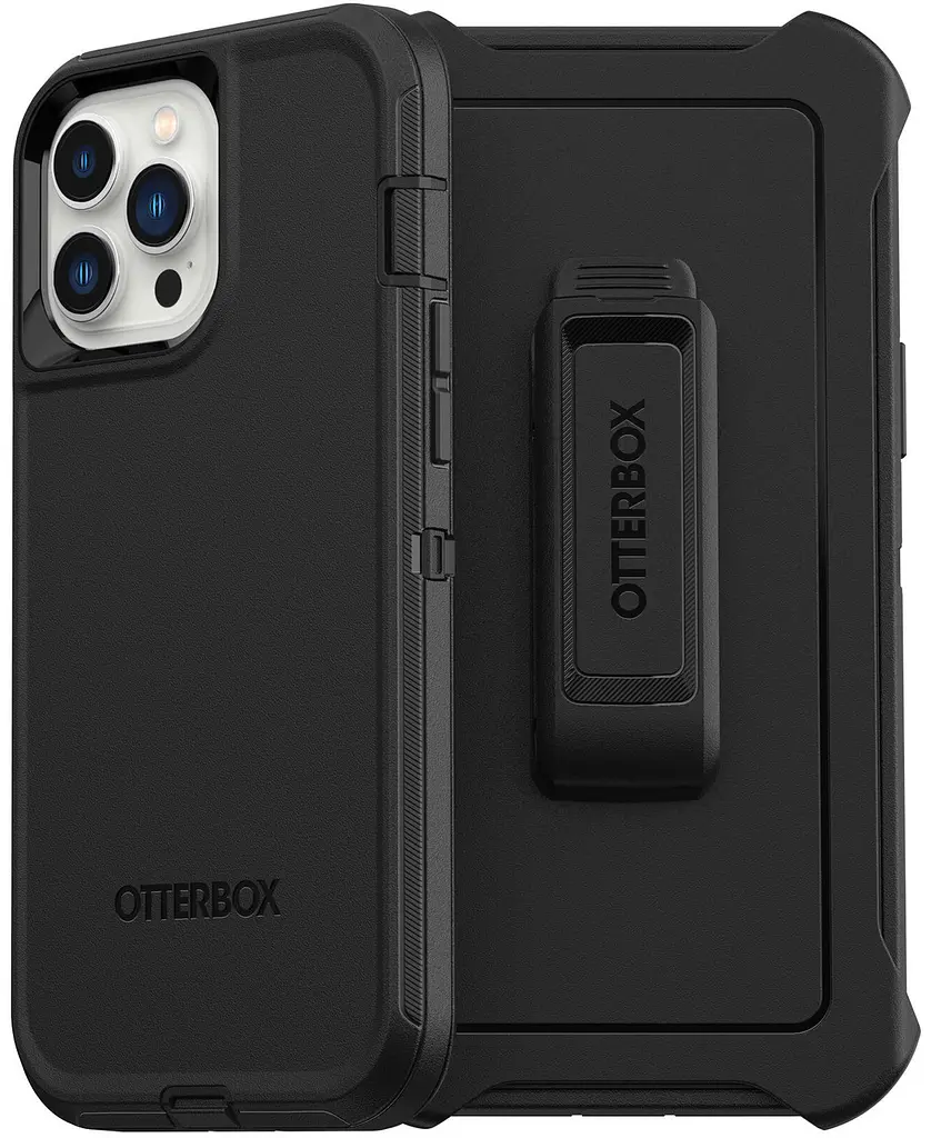 Чохол протиударний з кліпсою OtterBox Defender 77-84218 для iPhone 13 Pro (6.1") Black