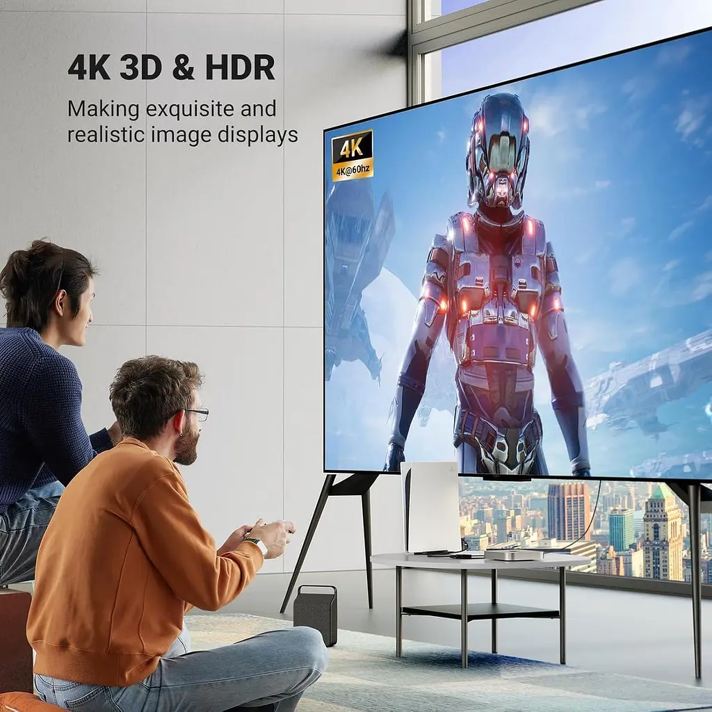 Спліттер UGREEN 2в1 HDMI Switcher 4K@60Hz CM311 з кабелем HDMI 1 м (70607) - фото 3