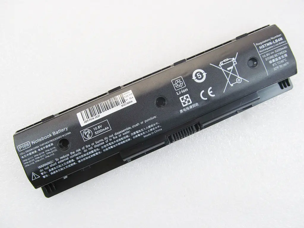 Акумулятор для ноутбука HP Pavilion 15-E HSTNN-DB4N, 5200 mAh, 6cell, 10.8V, Li-ion, чорний - фото 2