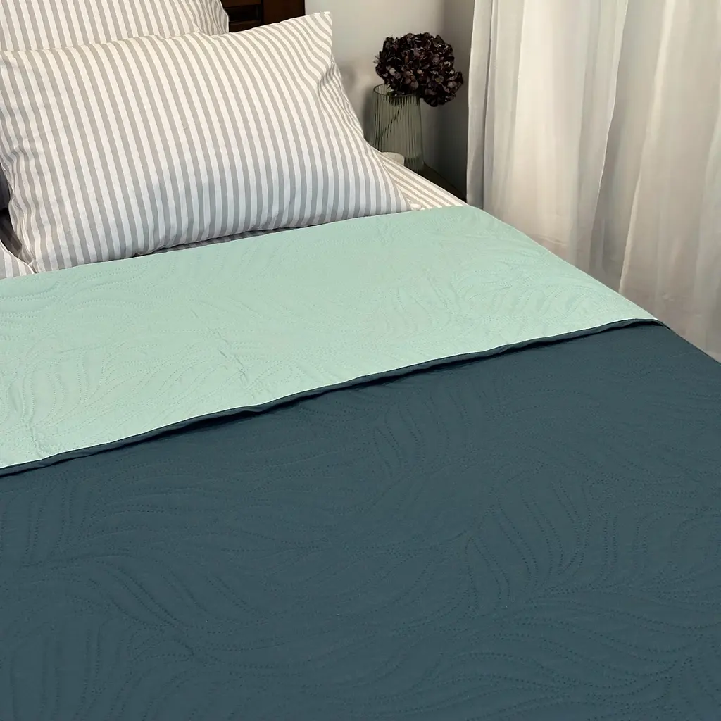 Покривало декоративне LeLit блакитне з синім 215х160 см (le2000000297934) - фото 6