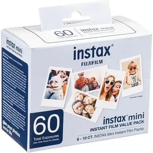 Фотопапір для камери Fujifilm Instax Mini Instant Film 60 аркушів (6 картриджів) (600016111)