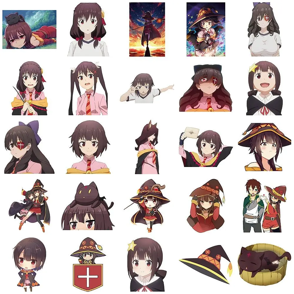 Стікерпак GeekLand KonoSuba Megumin 50 штук - фото 2