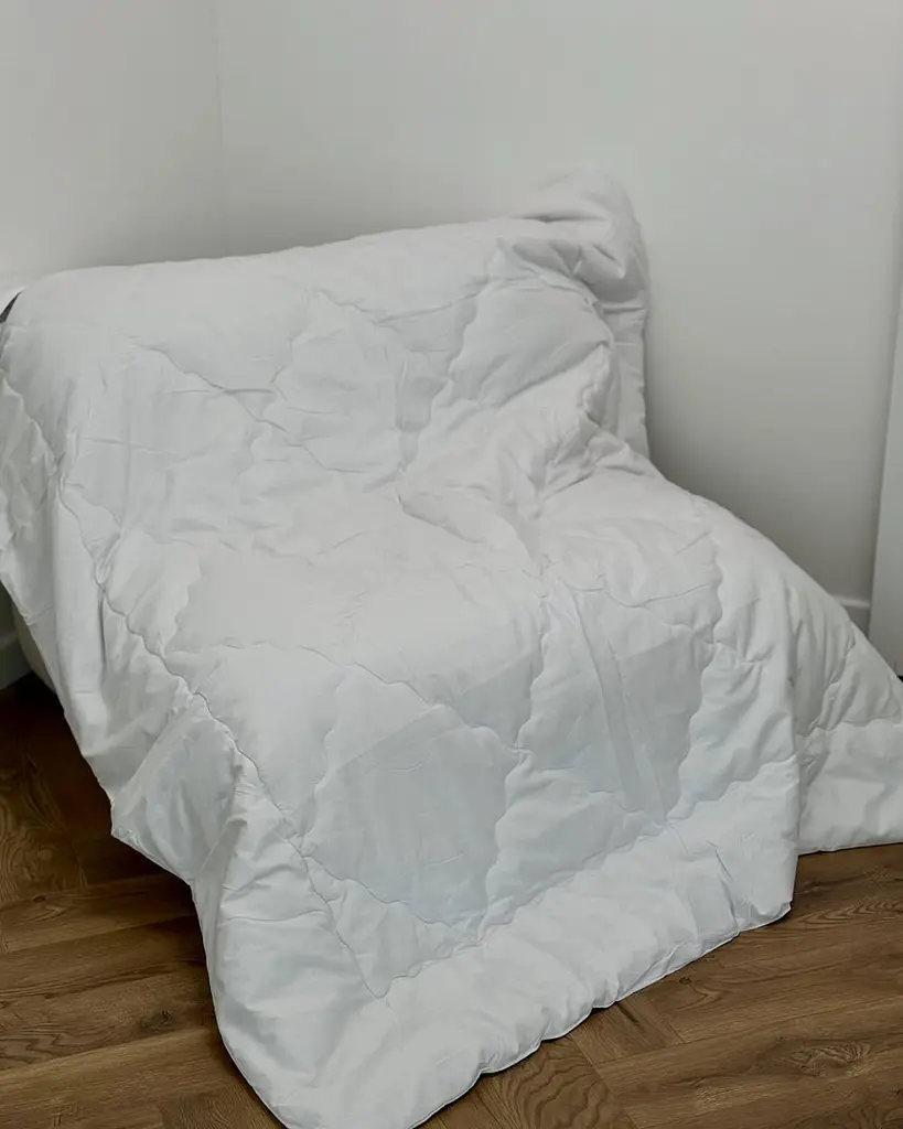 Ковдра євро Dushka Home 21338 200х220 см біла