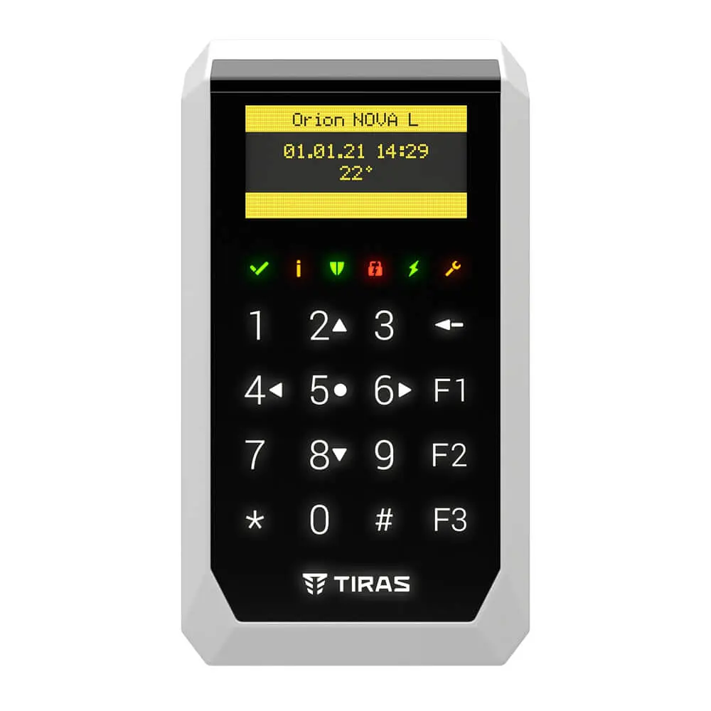 Клавіатура Tiras K-PAD OLED+ Black з OLED-дисплеєм та вбудованим зчитувачем NFC/Mifare (21-00068)