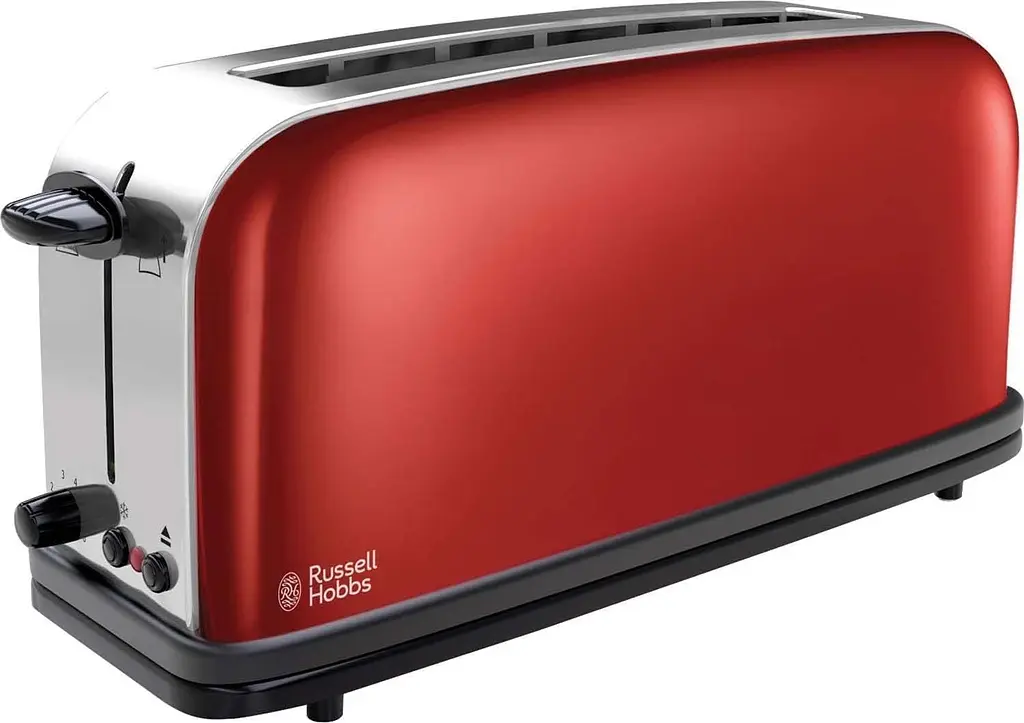 Тостер Classic 1100Вт, длинные слоты, металл, красный Russell Hobbs teh0025672 - фото 2