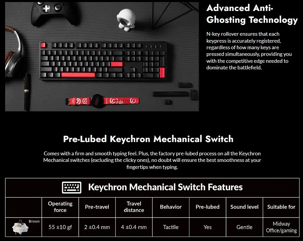 Клавіатура ігрова механічна Lemakey X3H3UA Black switch Keychron Brown, QMK/VIA, Hot-Swap, EN/UKR, RGB - фото 8