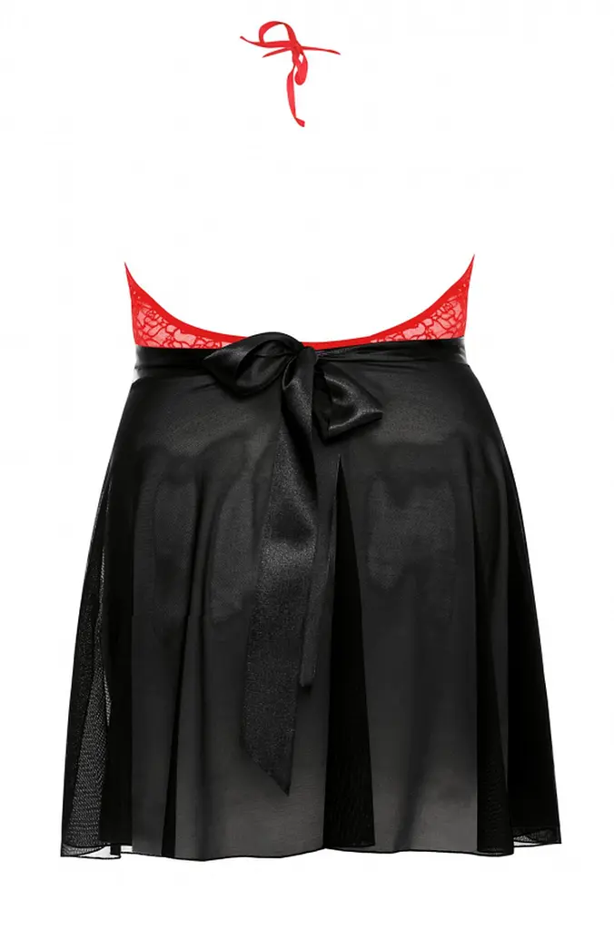 Комплект белья Anais Lydia 3XL/4XL черный с красным - фото 4