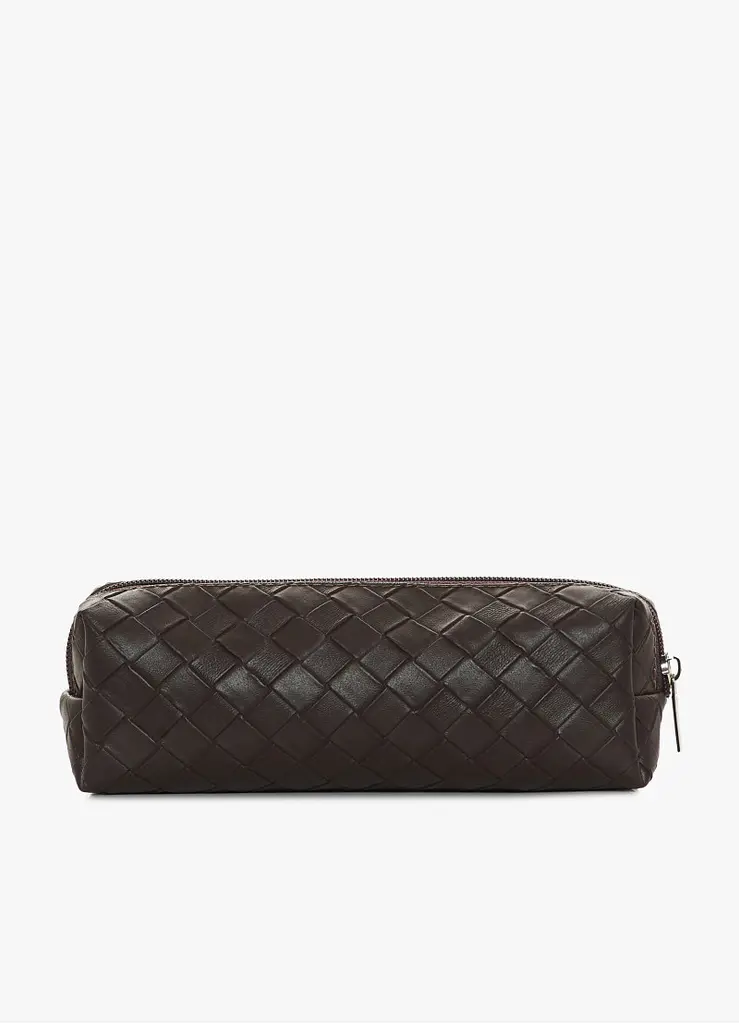 Жіноча косметичка Sambag Candy Mini структурна шоколад 21 х 7 х 7 см (30111068)