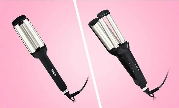 Потрійна плойка Kemei Km-2022 Щипці - фото 7