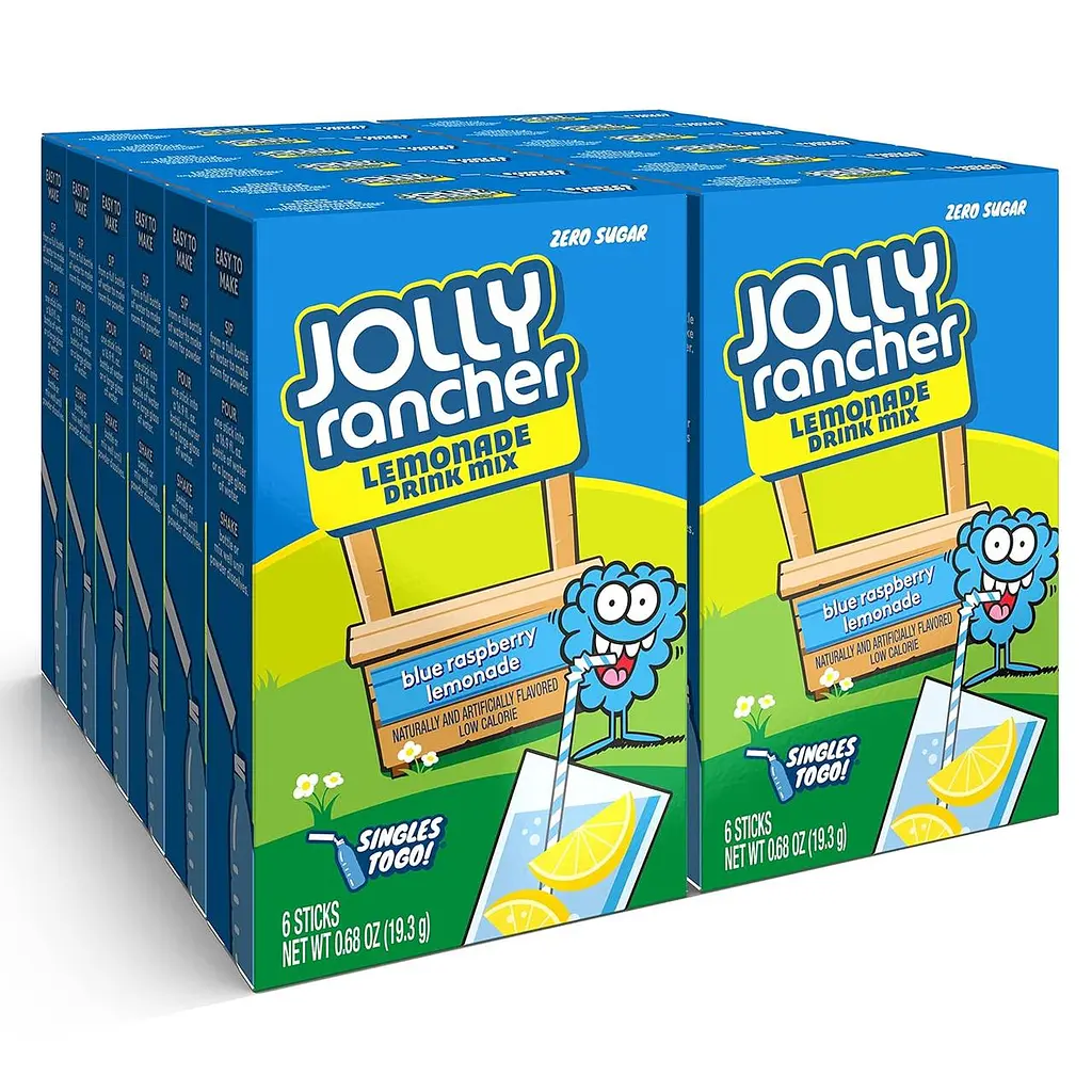 Порошковий напій Jolly Rancher Water Drink Mix Blue Raspberry Lemonade 19.3 г - фото 4