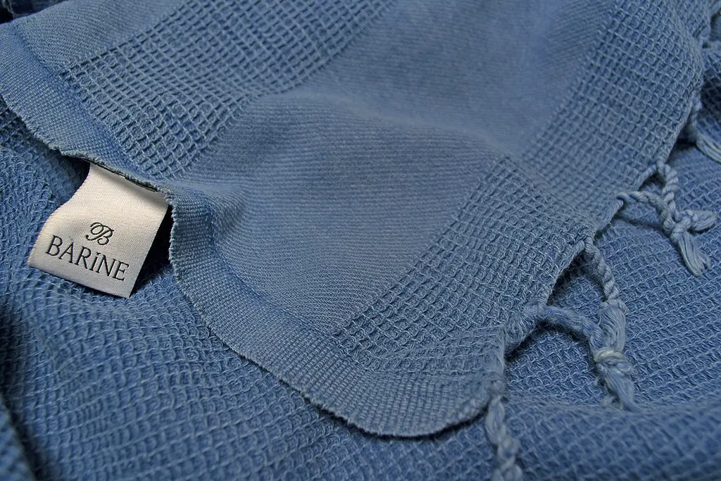 Плед-накидка Barine - Stone Throw denim синій 140x170 - фото 3