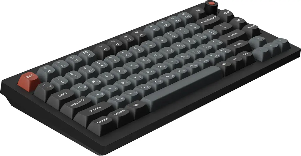 Клавіатура Keychron V1 8K Keychron Super Red Switch Black RGB (V1W-D1-UA) - фото 5