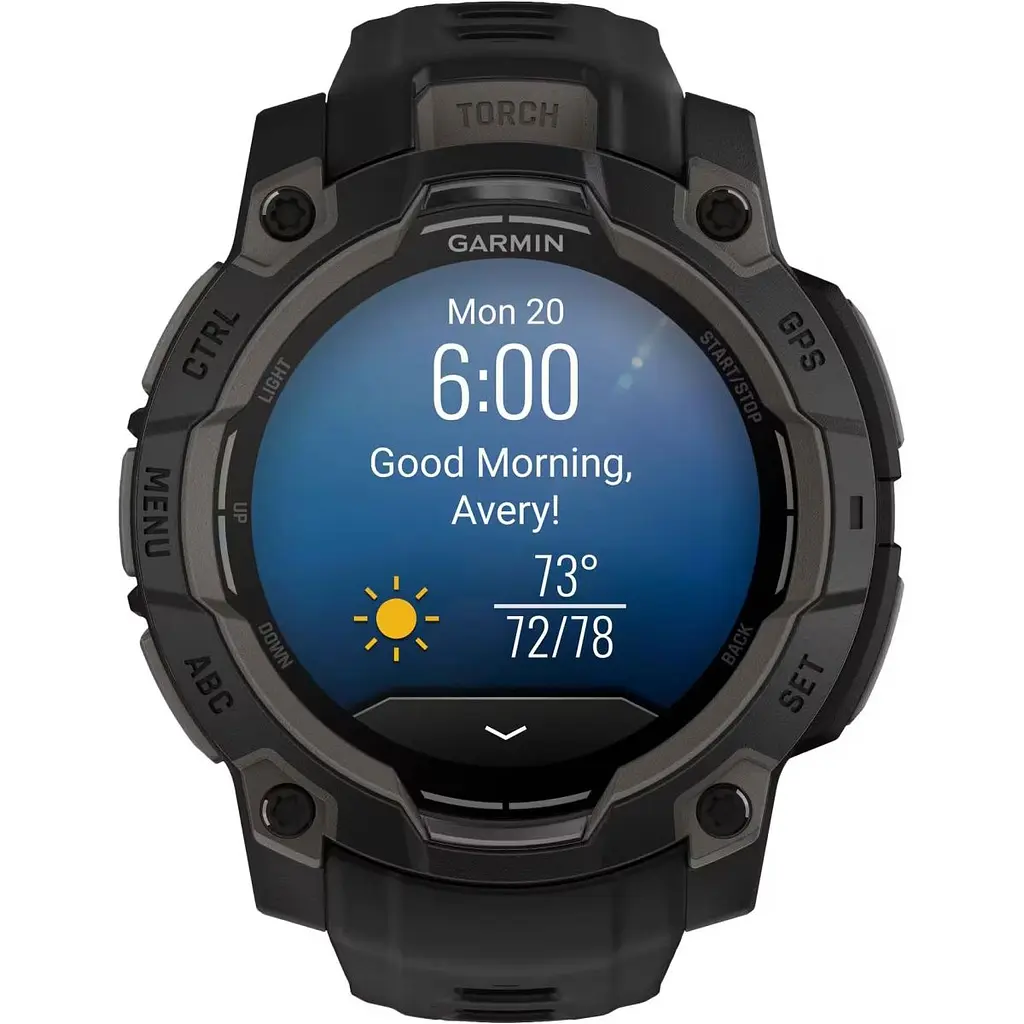 Смарт-часы Garmin Instinct 3 AMOLED 45mm Black with Black Band [010-02936-00] [125556] - фото 2