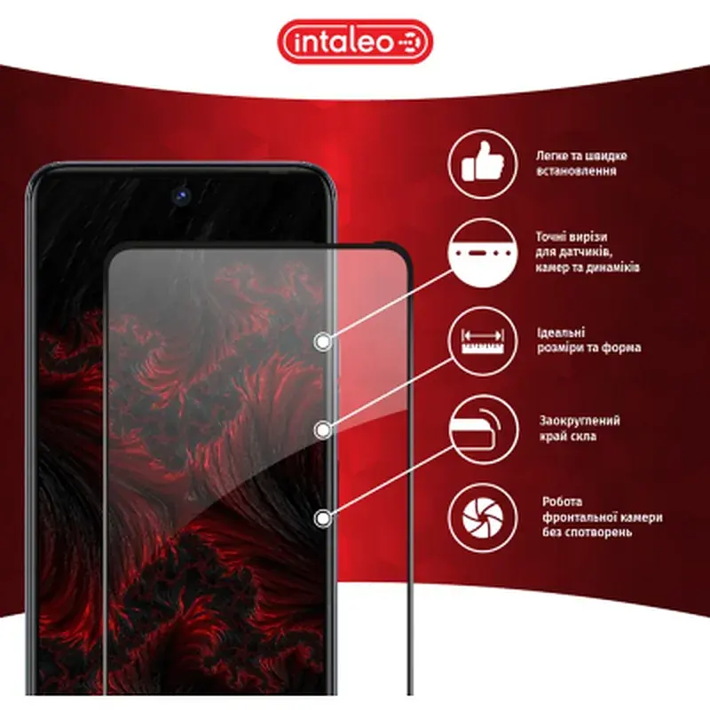 Скло захисне Intaleo Full Glue Tecno Camon 18 (1283126529146) - фото 2