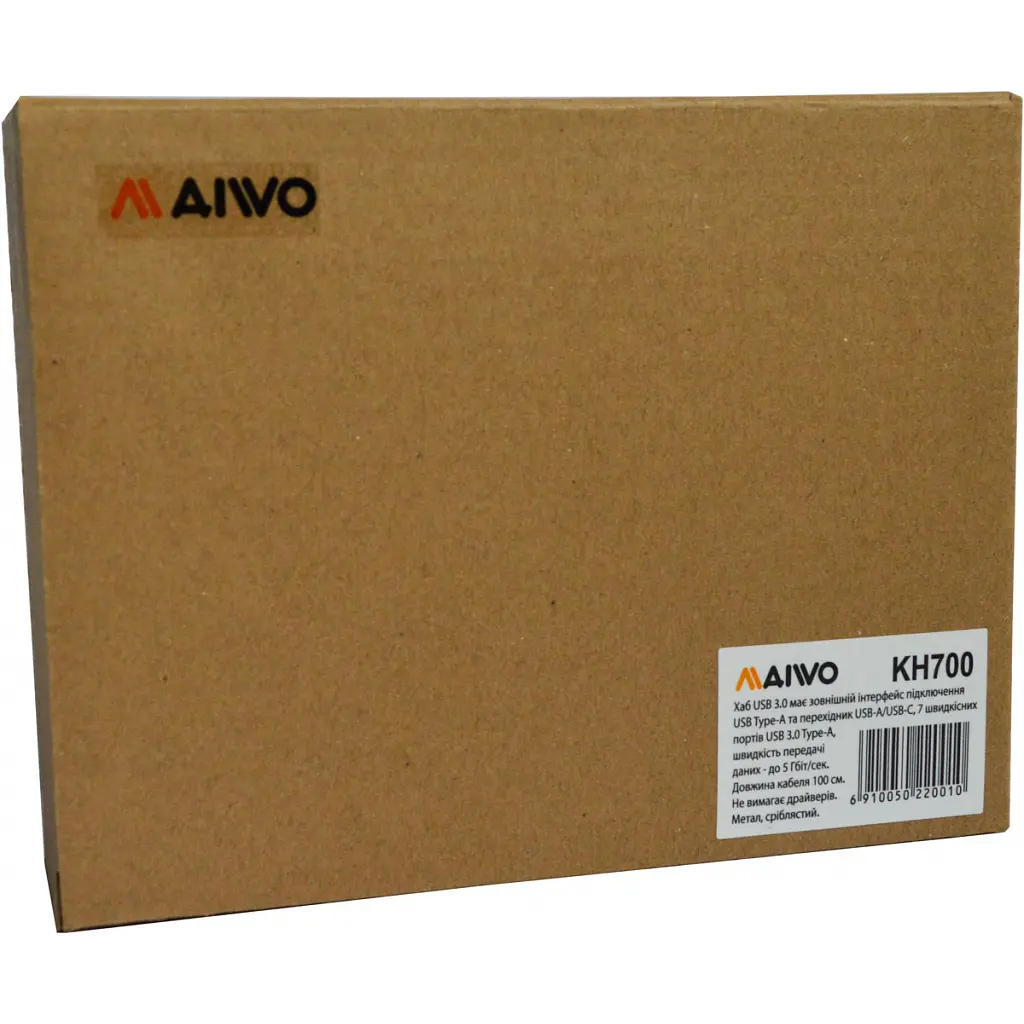 Концентратор Maiwo USB 3.0 Type-A / Type-C to 7х USB3.0 (KH700) - фото 4
