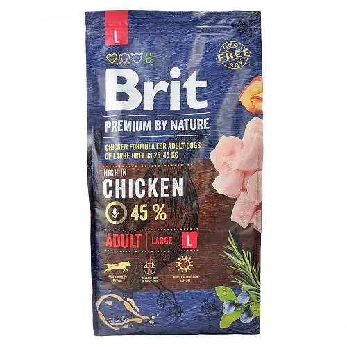 Сухий корм Brit Premium Dog Adult L для дорослих собак великих порід, з куркою, 8 кг - фото 4