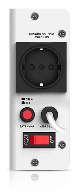 Стабілізатор напруги Real-EL STAB SLIM-1000 White 800 Вт (EL122400007) - фото 3