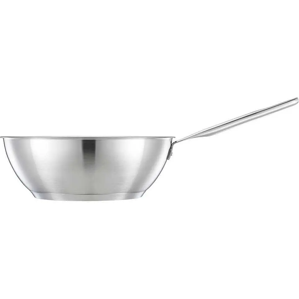 Сковорода Wok Fiskars All Steel матовая 28 см (1064747) - фото 3
