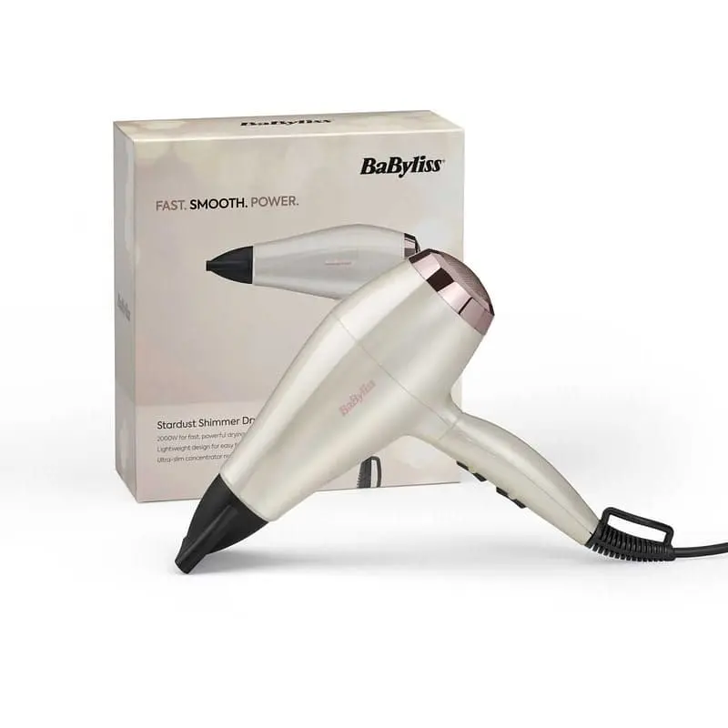 Фен Babyliss Stardust Shimmer 2000 Вт білий (5914PE) - фото 2