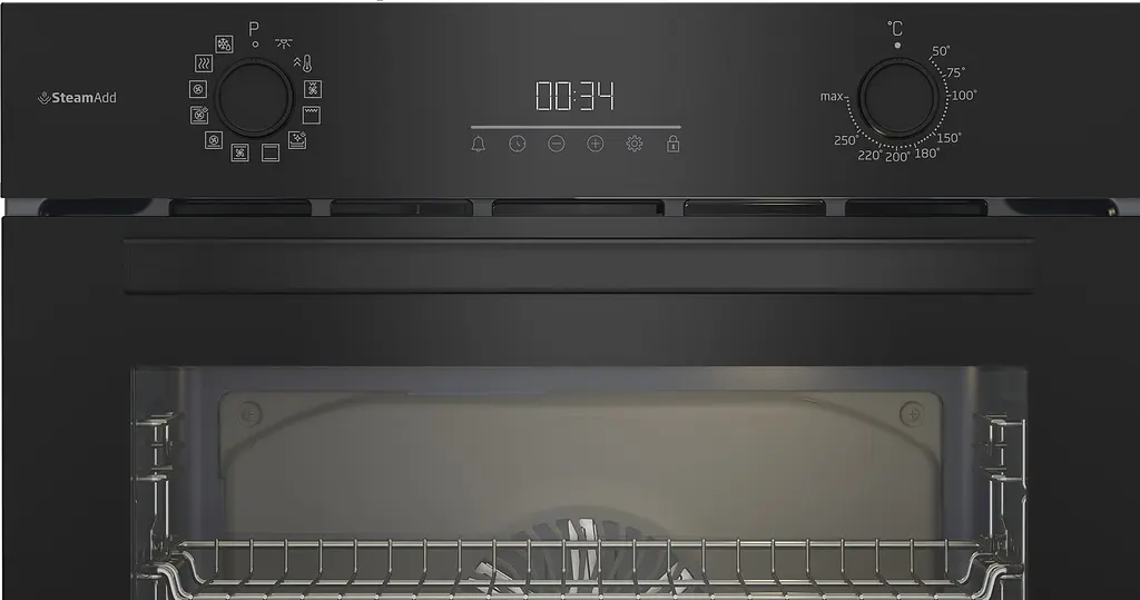 Духовой шкаф электрический Beko A дисплей конвекция телескопические направляющие 72 л черный - фото 4