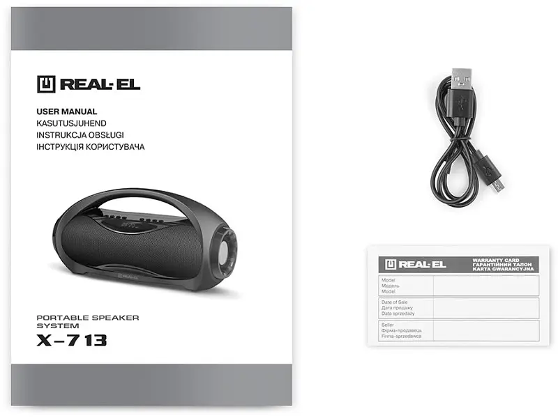 Портативна акустика REAL-EL X-713 Black (EL121600014) - фото 11