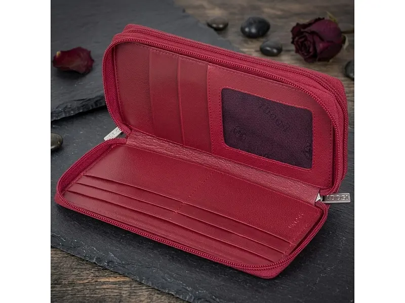 Жіночий гаманець натуральна шкіра Cortina 5061 rosso Червоний 10,5x19,5 см TONY PEROTTI acs0032568 - фото 5