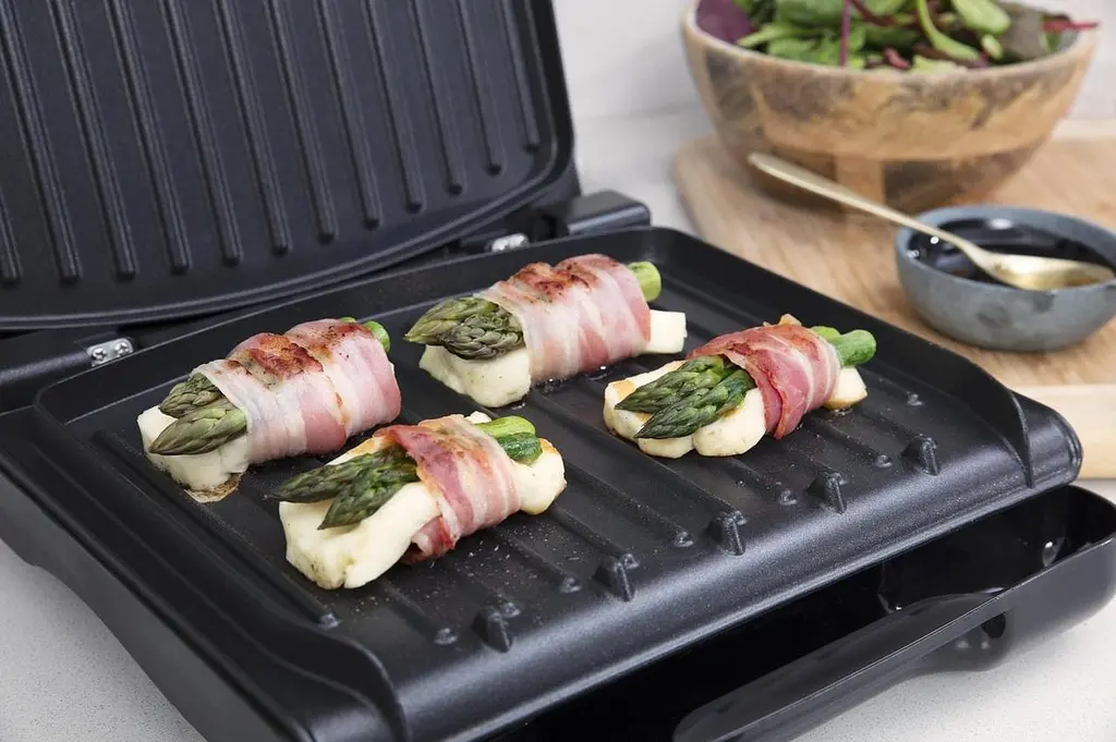 Електрогриль George Foreman 25030-56 Compact Steel Grill 1200 Вт Червоний (25030-56GF) - фото 6
