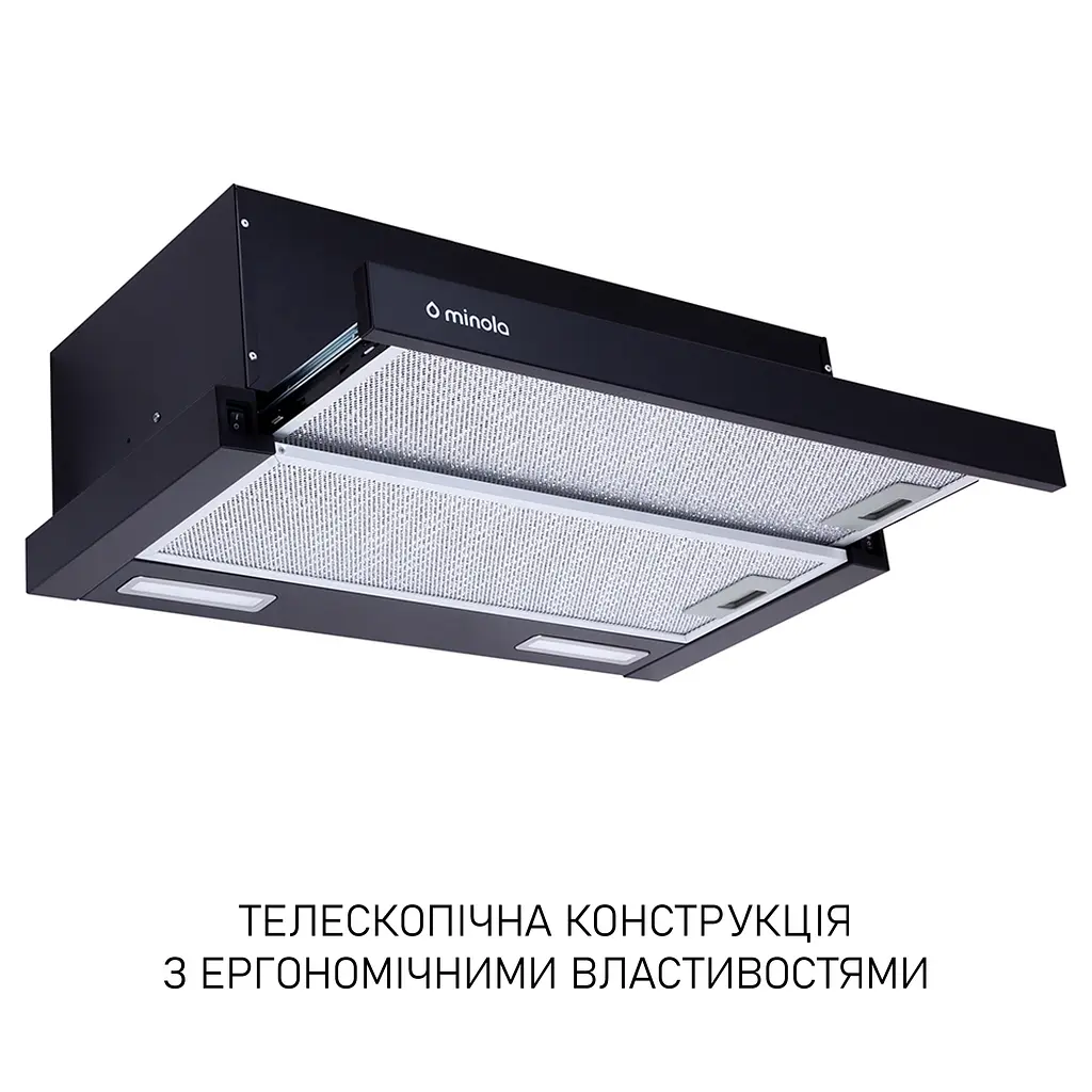 Витяжка телескопічна Minola HTL 6215 BL 700 LED - фото 2