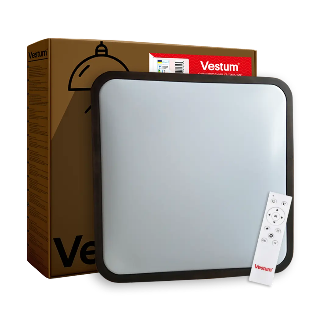 Стельовий світильник Glow матовий 60W 391 x 391 x 65 мм 3000К-6500К з ДК горіх - фото 6