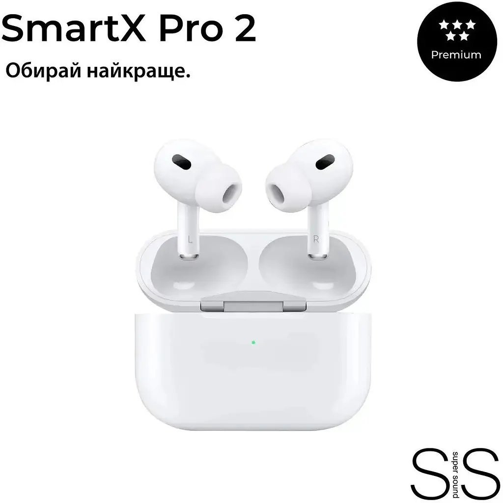 Бездротові навушники Smart X Pro 2 Premium Bluetooth вакуумні білі (SAP2P) - фото 2
