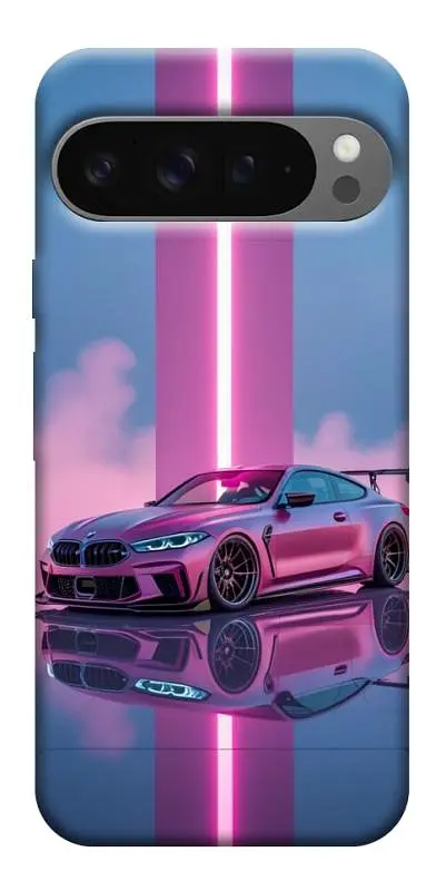 TPU чохол Demsky Pink neon car для Google Pixel 10 Pro XL