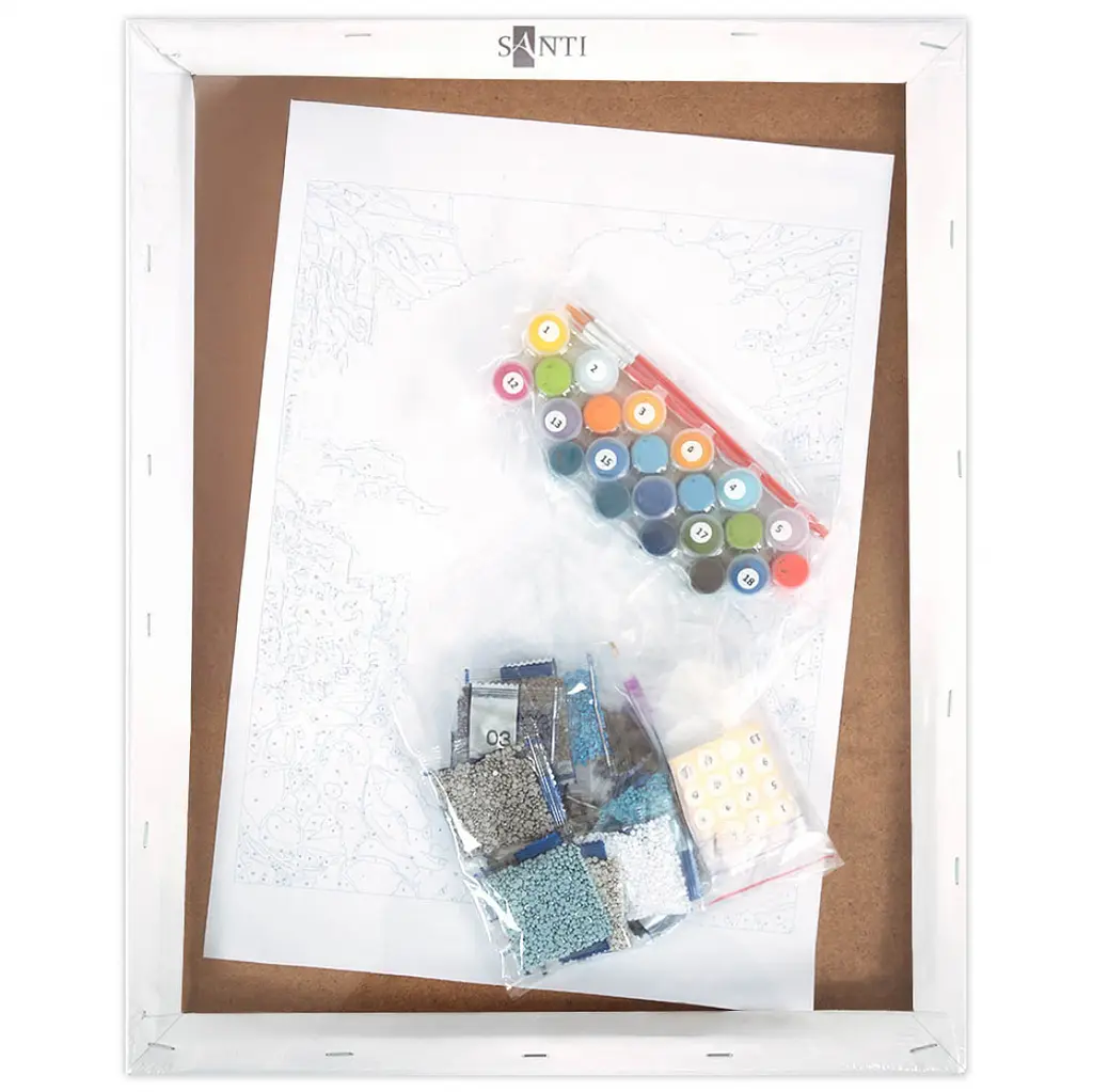 Картина за номерами з алмазною мозаїкою Santi Океан пелюсток 40х50 см (956344) - фото 3