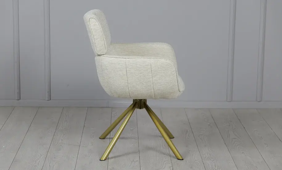 Стул Артур с вращающимся механизмом айвори - фото 4