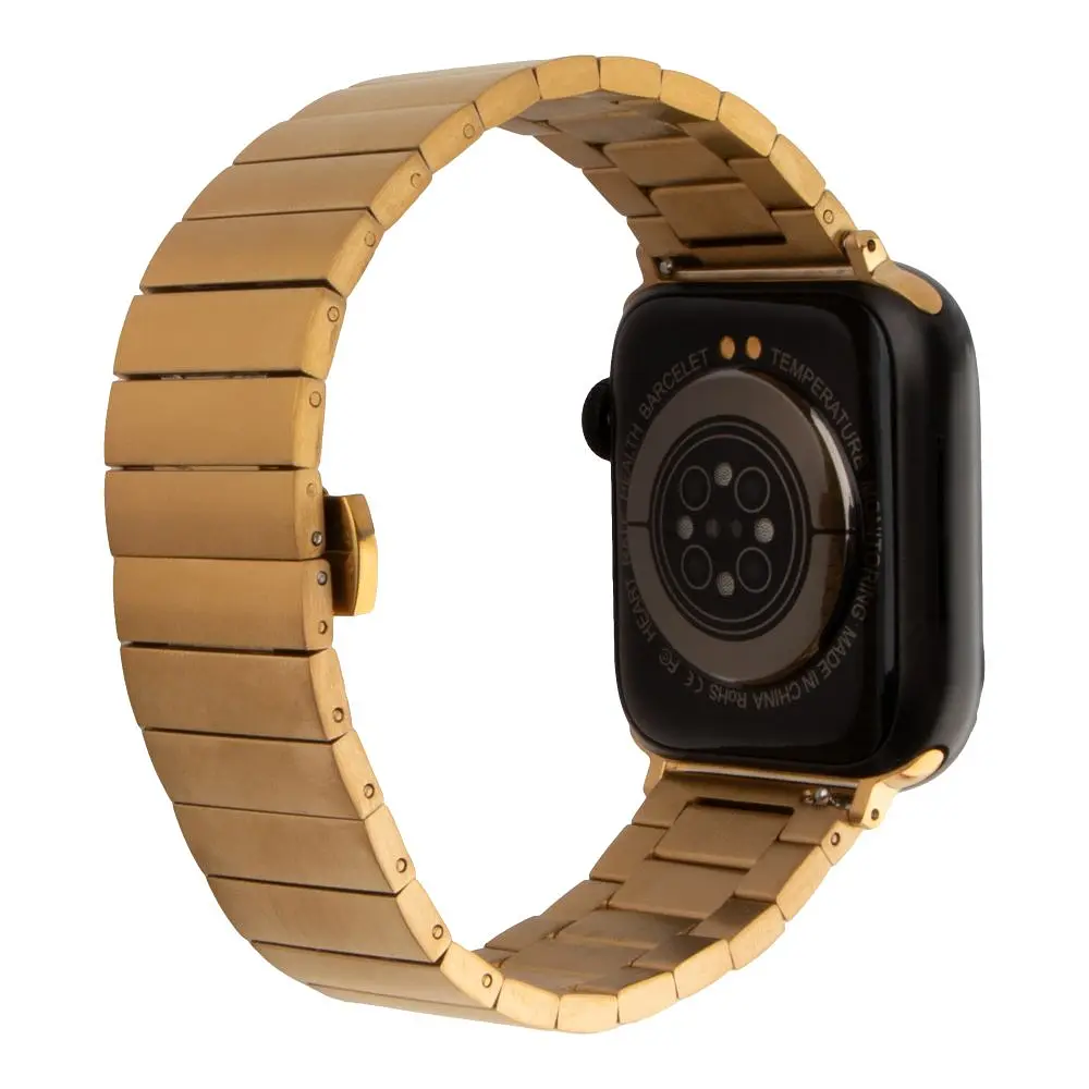Ремінець No Brand Metal Link Apple Watch 49/Apple Watch 45/Apple Watch 44/Apple Watch 42mm Gold (37192_3610700) - фото 3