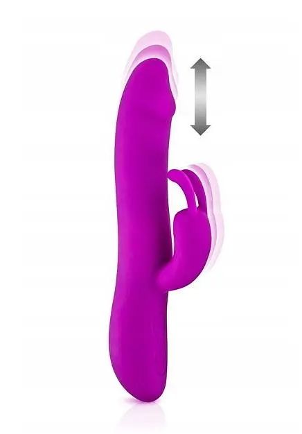 Вібратор-кролик LyBaile Natural Motion 20 см фіолетовий - фото 4